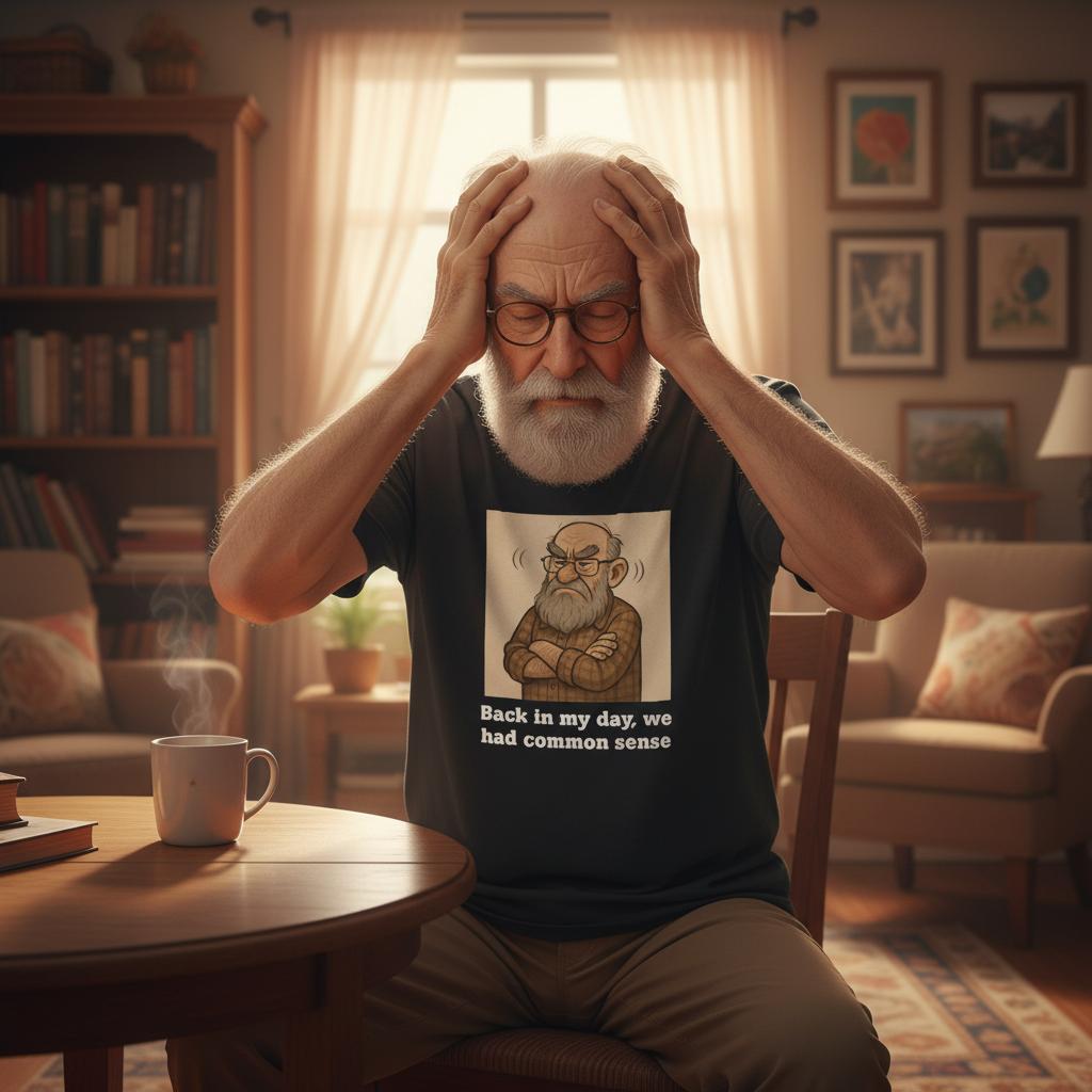 Grumpy old man, old man tshirt, tshirt, epic dad, nz, new zealand, tee, t-shirt, black tshirt, 